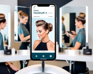 app que simula cortes de cabelo