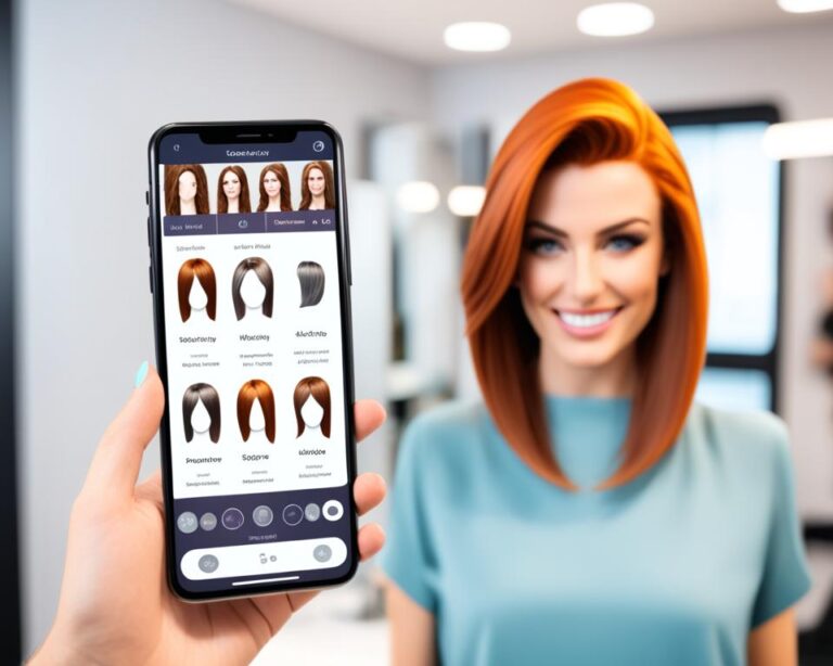 Aplicativo que simula cortes de cabelo
