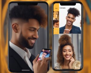 aplicativo que simula cortes de cabelo