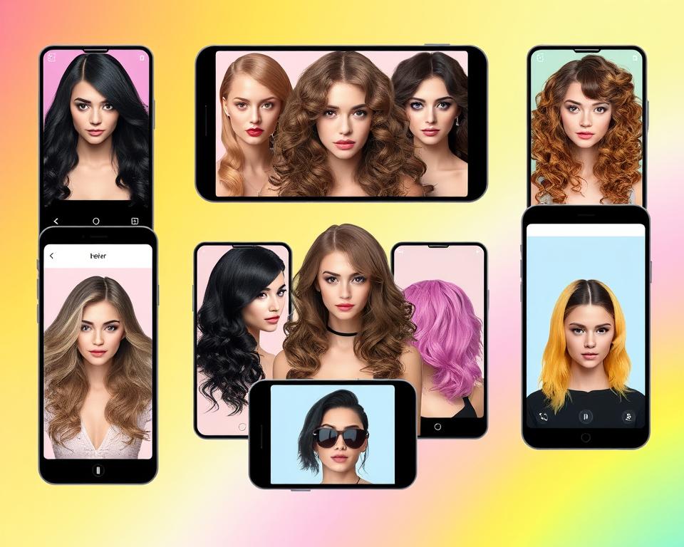 apps para simular cabelos