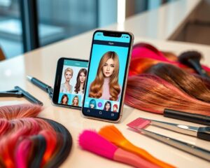 app para simular cabelos