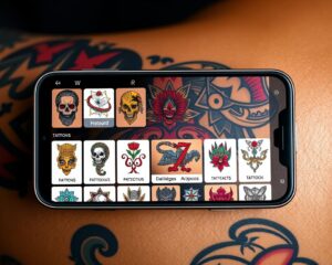 App simulador de tatuagem