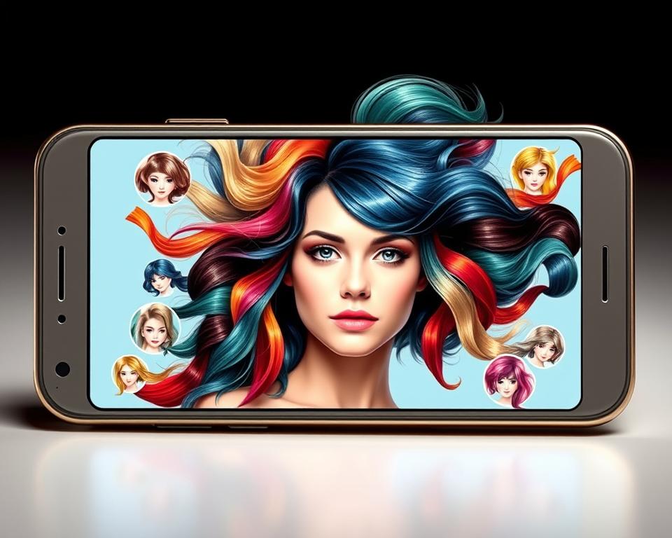 app de mudar cabelo