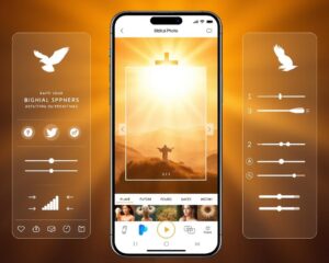 app de edição para abraçar Jesus