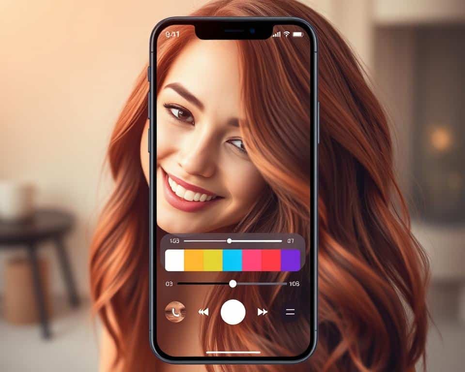 Aplicativo de mudança de cor de cabelo