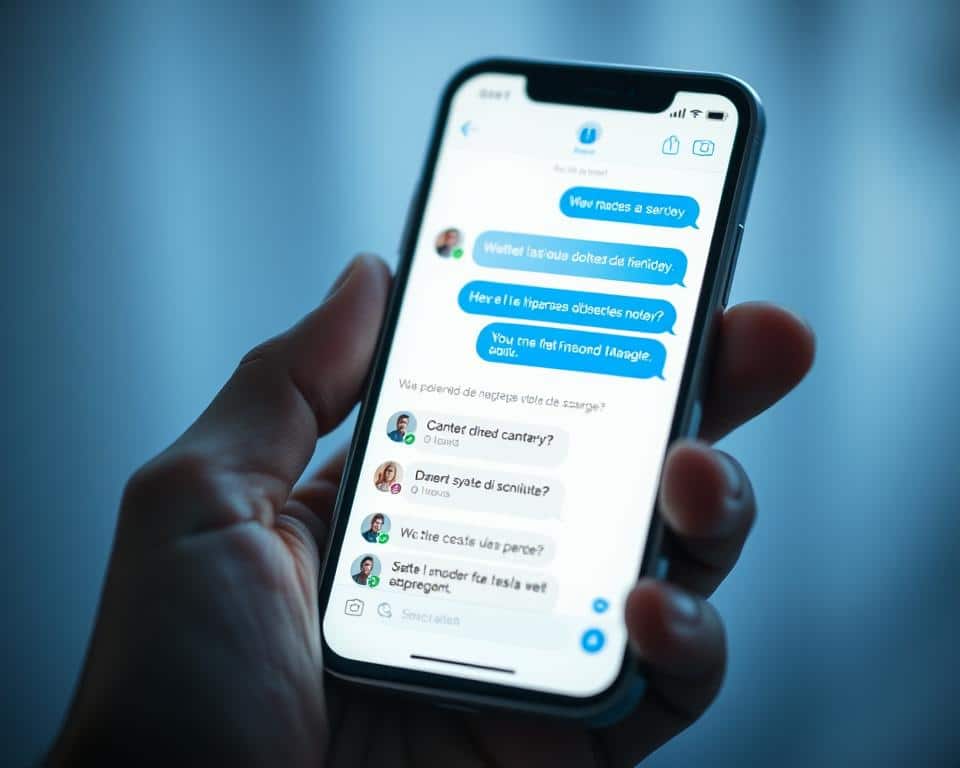 Monitoramento de mensagens no celular