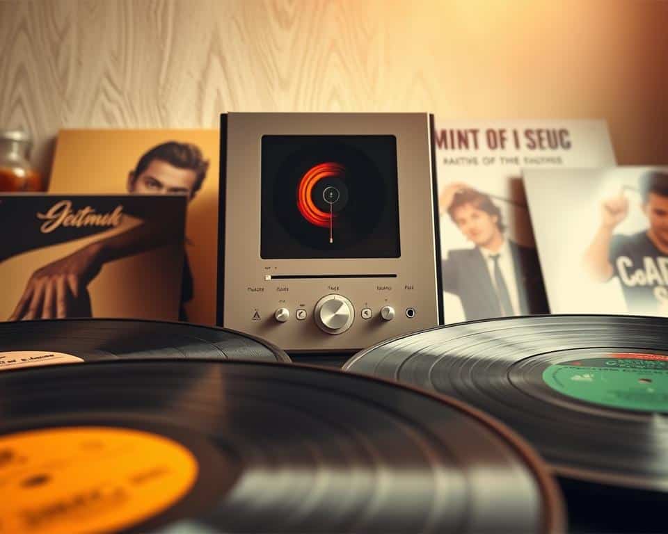 Recursos do aplicativo de música retrô