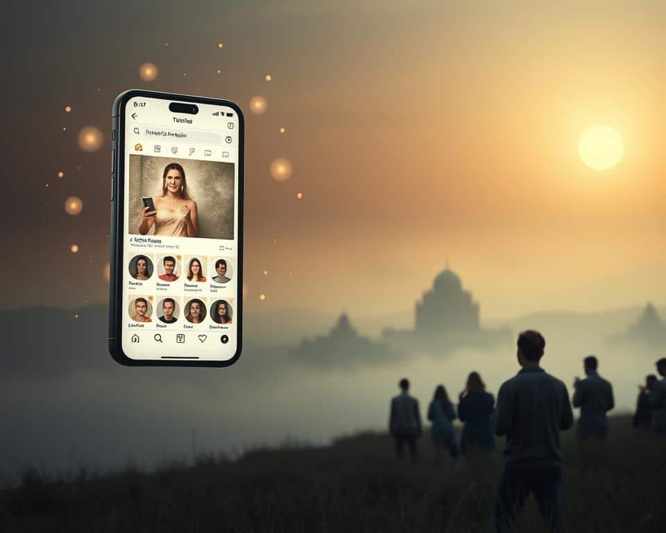 Aplicativos de vidas passadas nas redes sociais