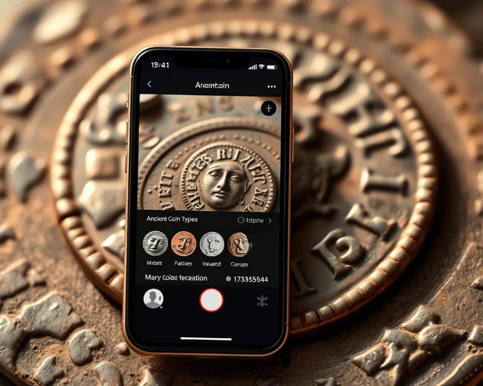 App de identificação de moedas antigas