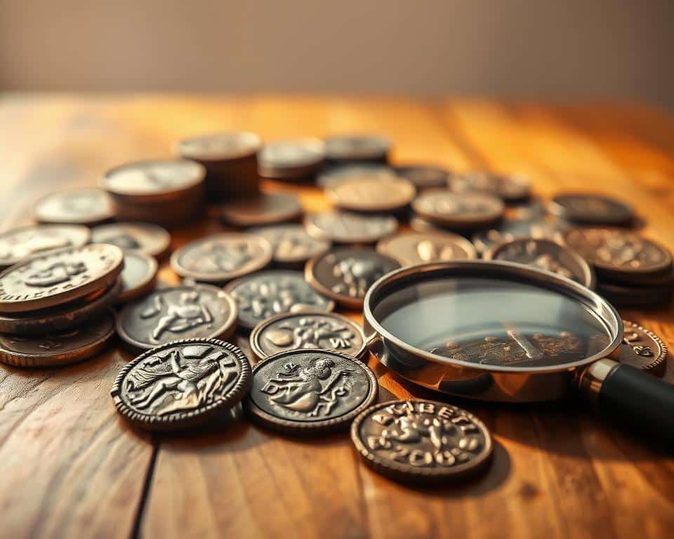 Identificação de moedas antigas