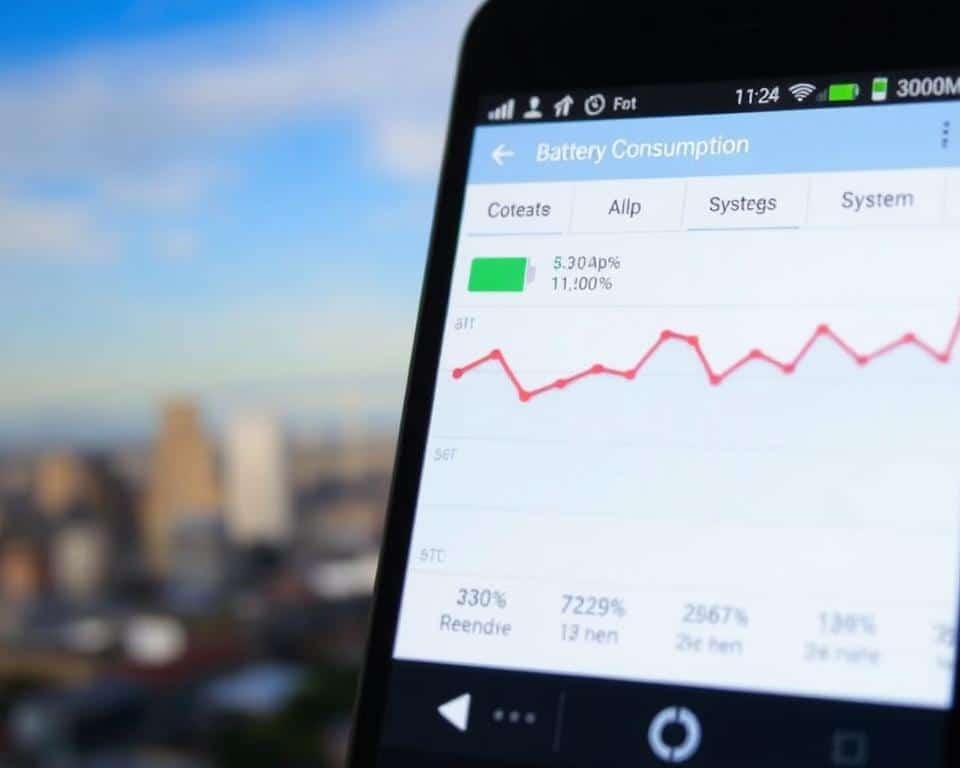 monitoramento consumo energia bateria celular