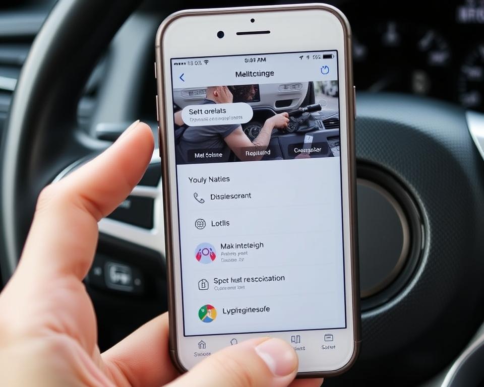 aplicativo para manutenção de carros