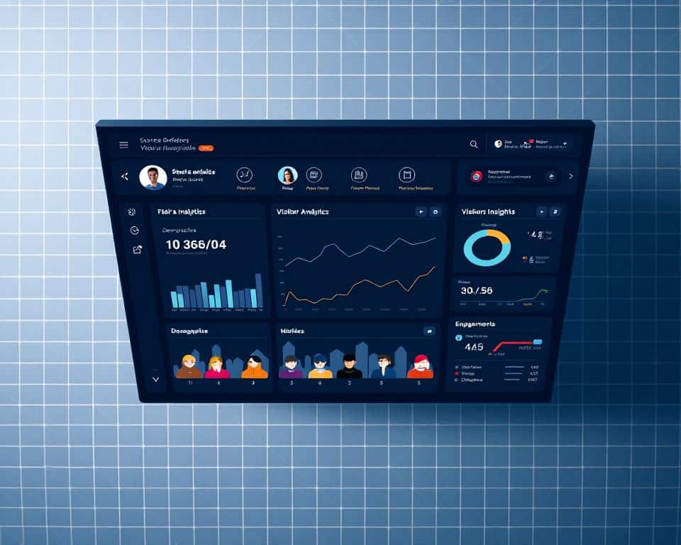 monitoramento visitantes perfil rede social