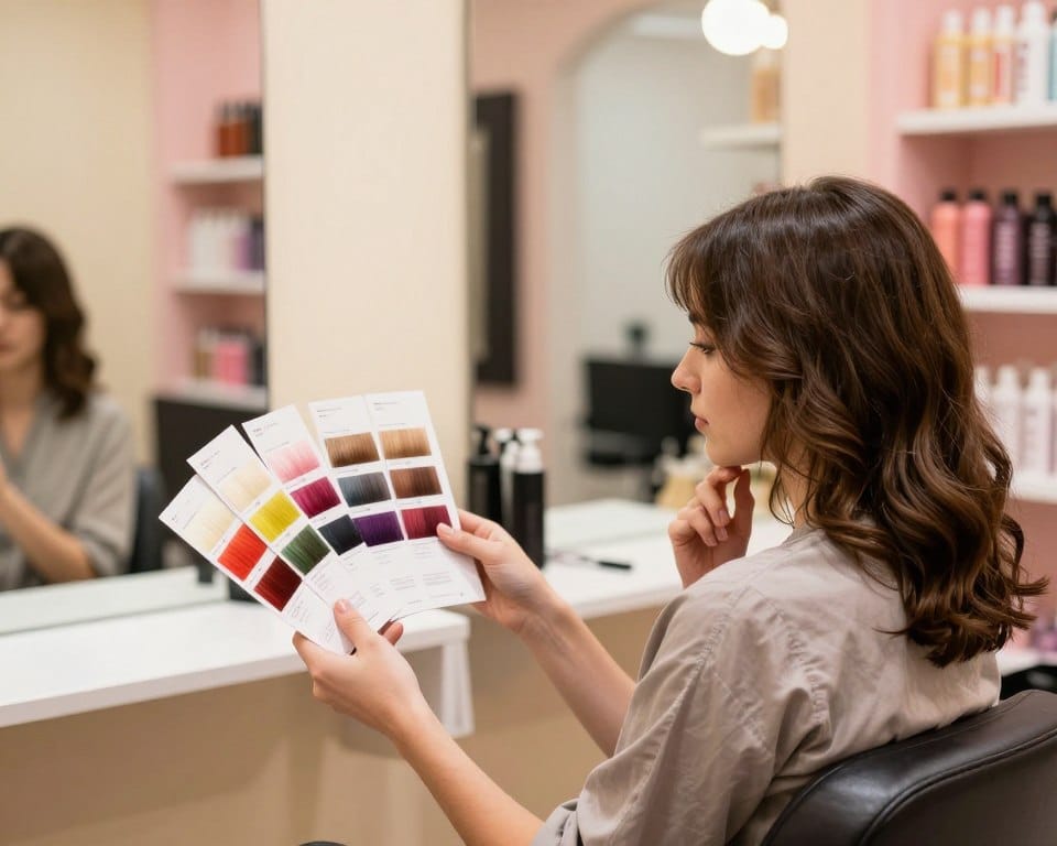 Teste cores de cabelo antes de pintar