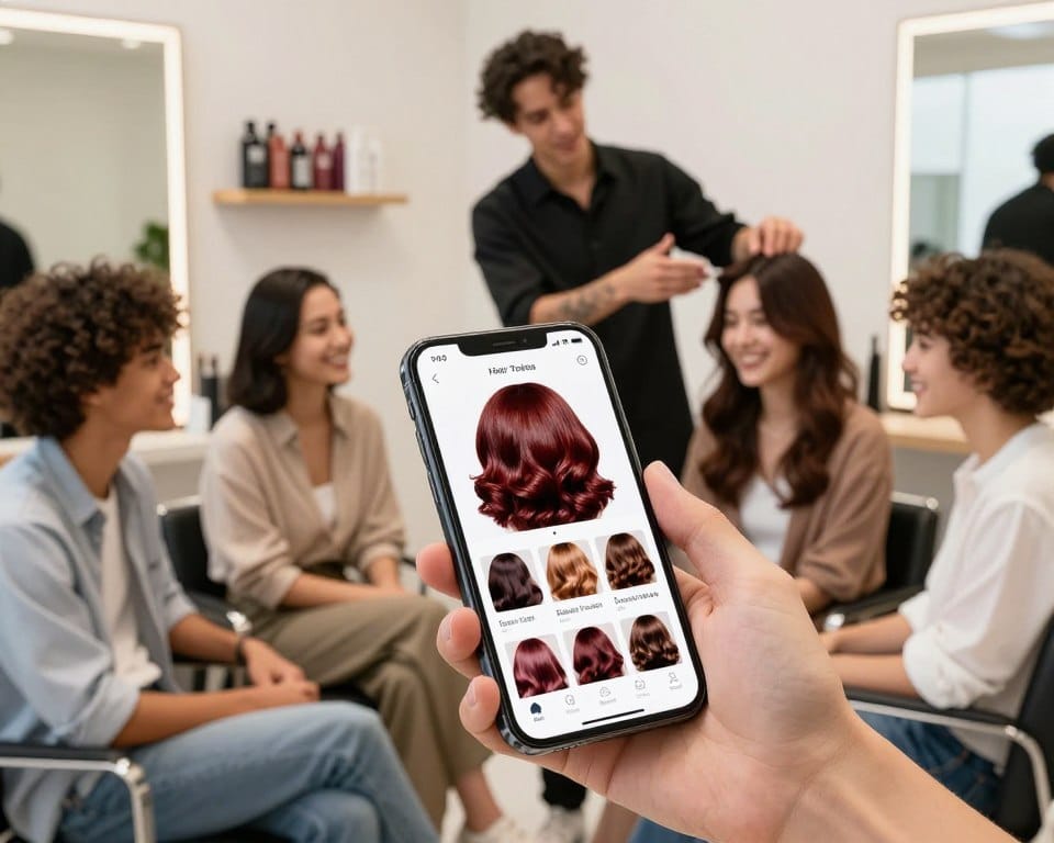 aplicativo para testar cor de cabelo