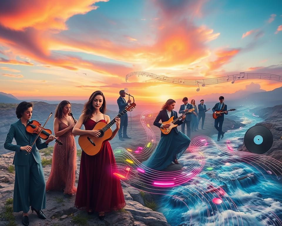 força da música através do tempo