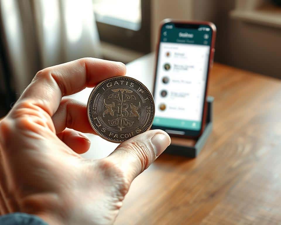 identificação de moedas raras