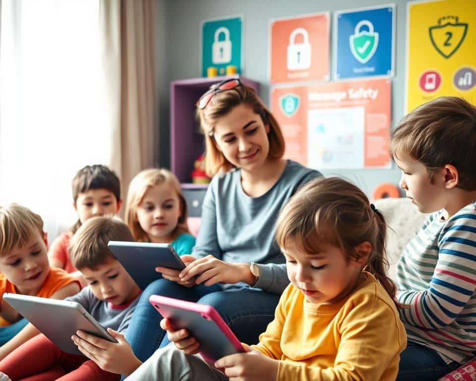 proteção nas mensagens para crianças