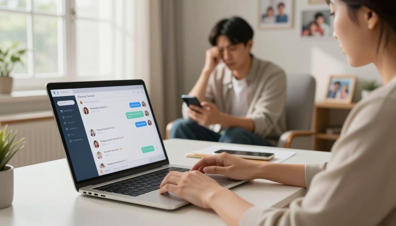 Ver conversas com controle parental