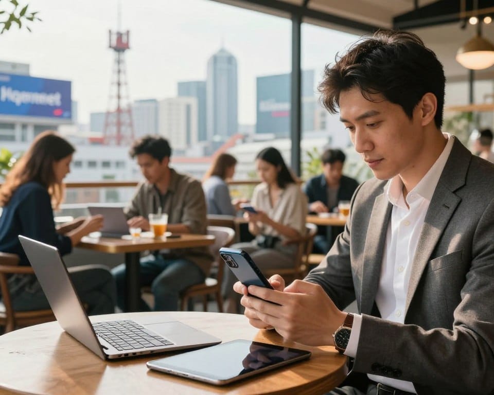 economia de dados móveis com internet rápida