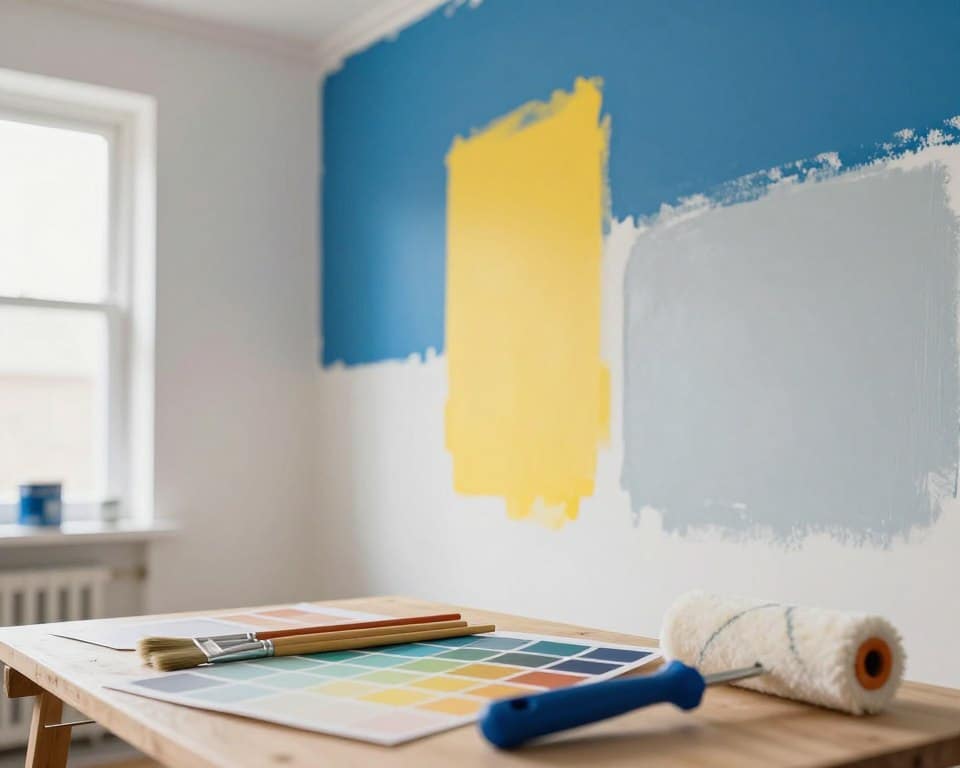 métodos práticos para testar cor de tinta na parede