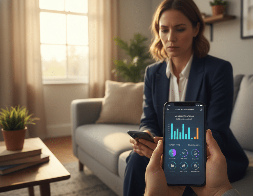 Aplicativo de monitoramento parental em dispositivos