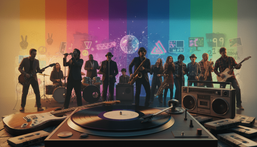 Canções memoráveis de diferentes décadas