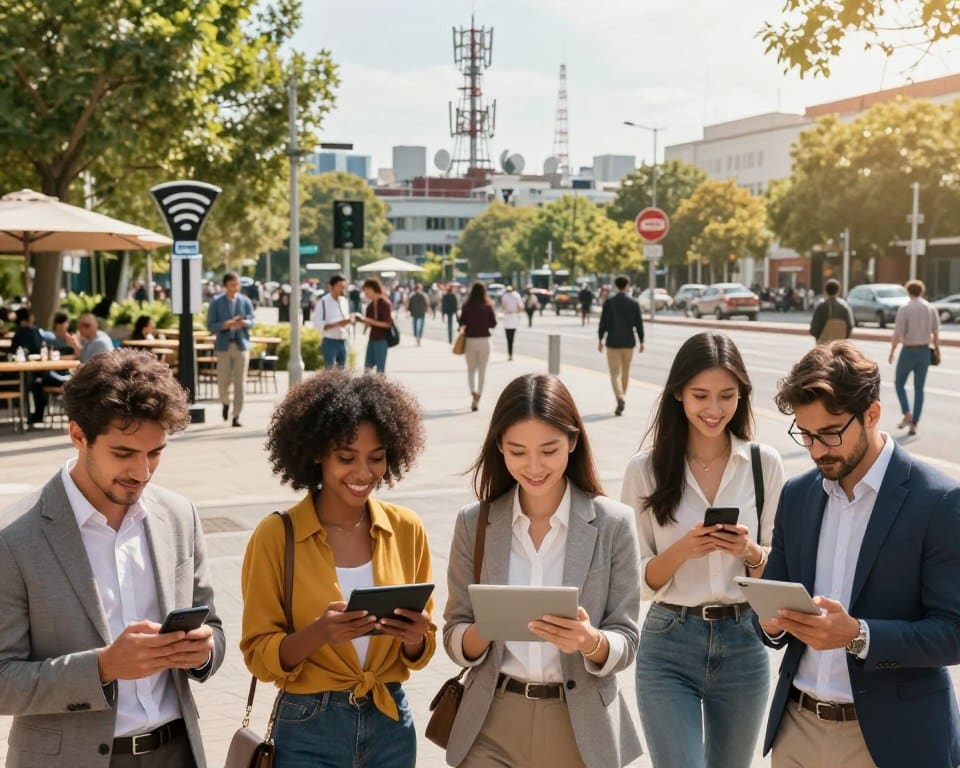 Conectividade móvel em dispositivos