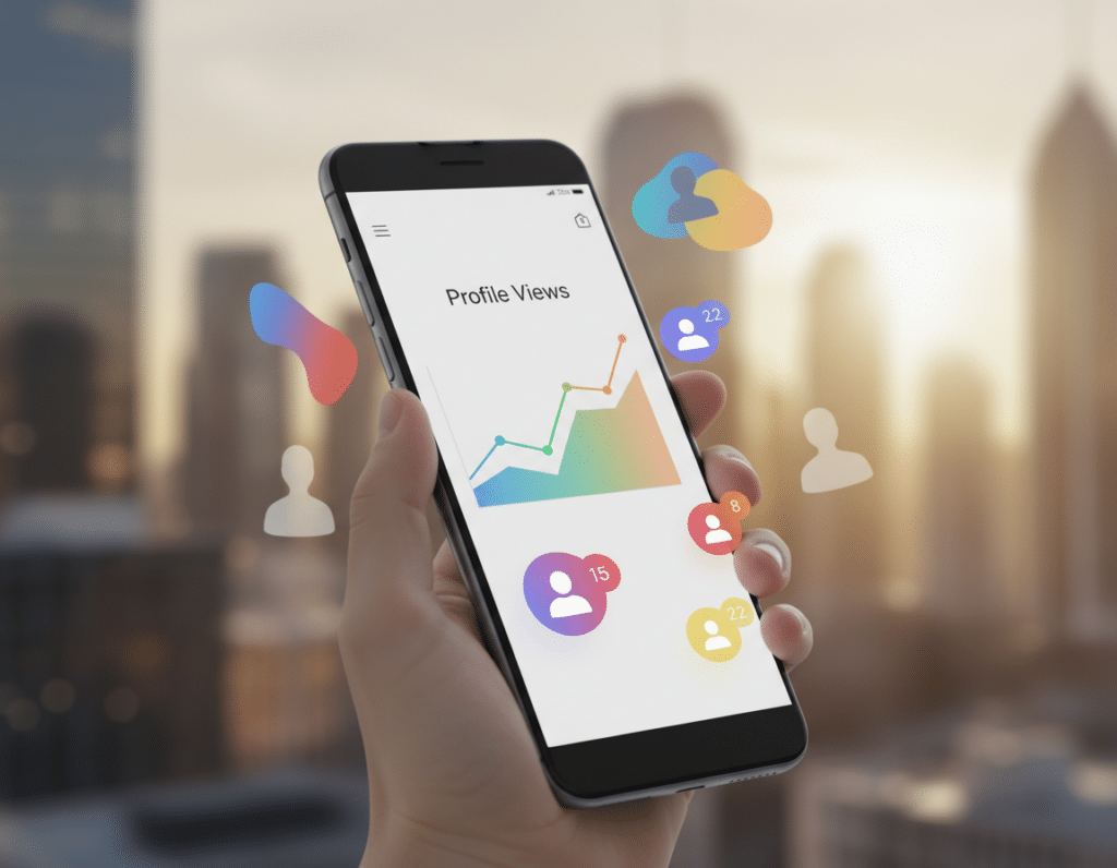 rastrear visualizações de perfil nas redes sociais