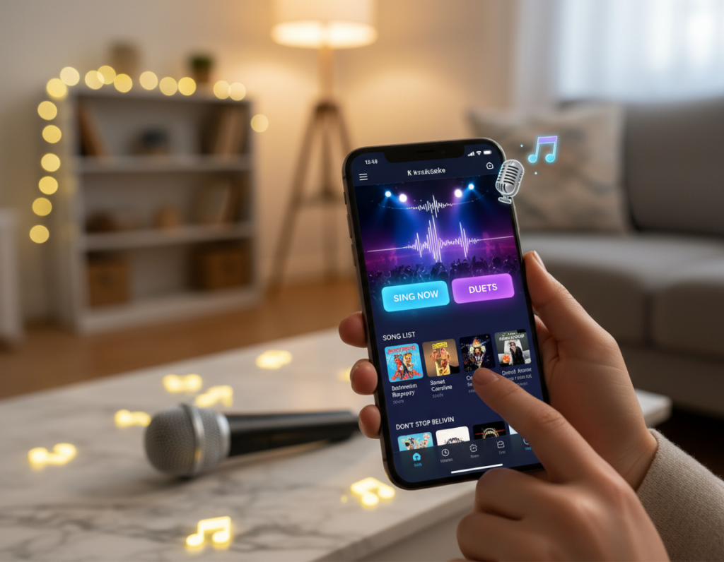 app de karaokê para celular com melhor interface