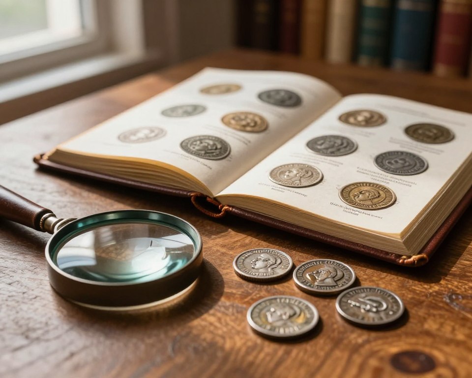 identificação de moedas antigas