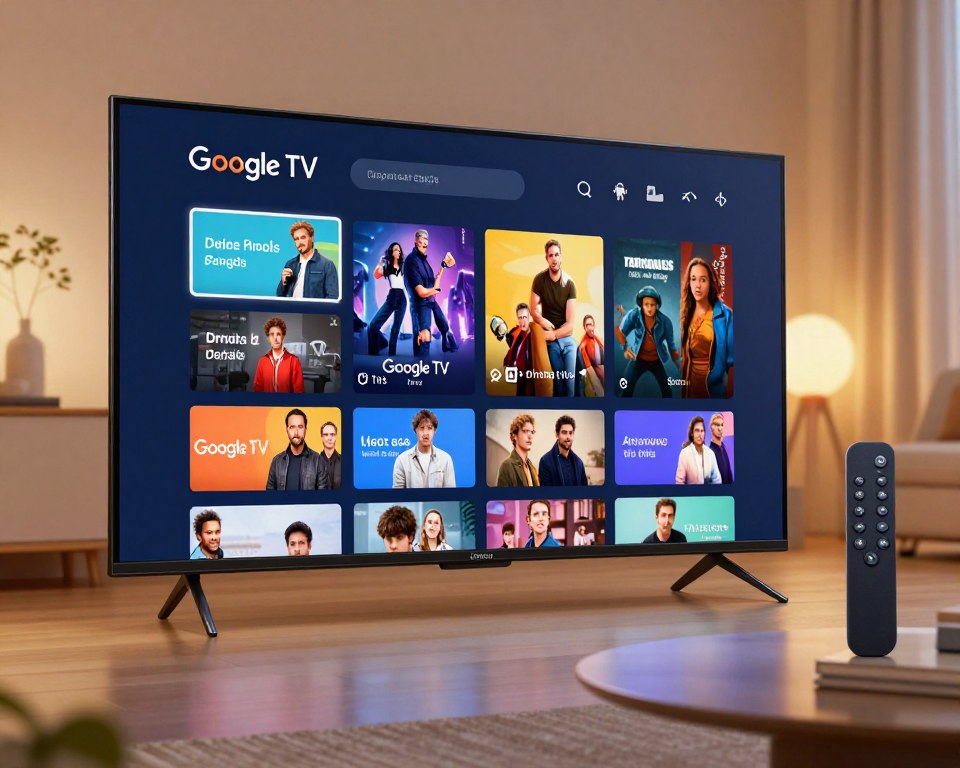 interface do aplicativo Google TV