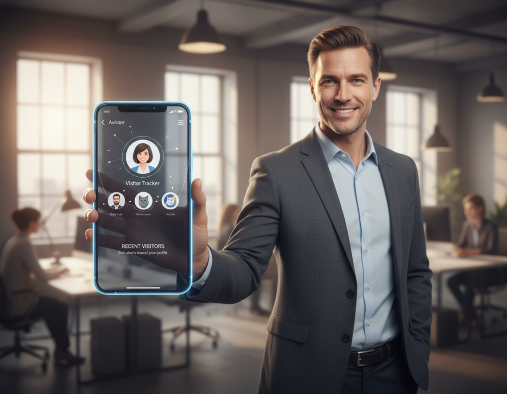 rastreador de visitantes do perfil