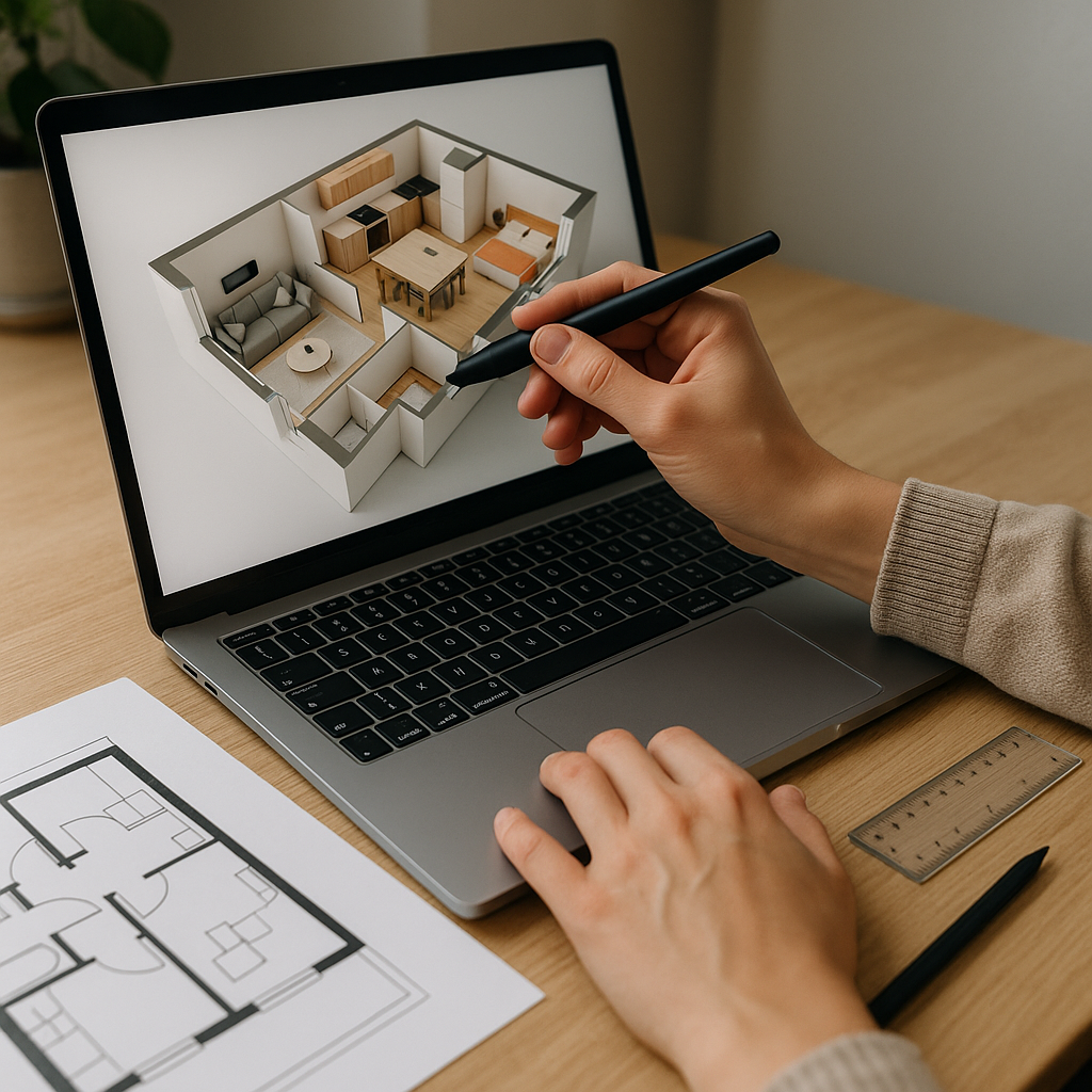 Desenhe sua planta baixa em 3D online