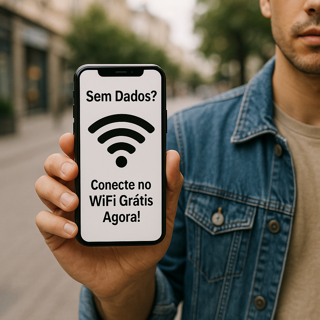Sem Dados? Conecte no WiFi Grátis Agora!