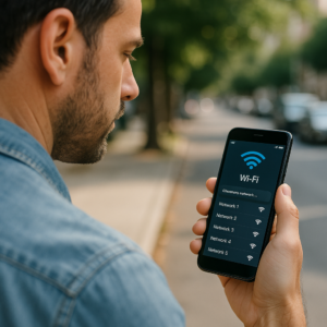 Descubra redes próximas e conecte-se com facilidade