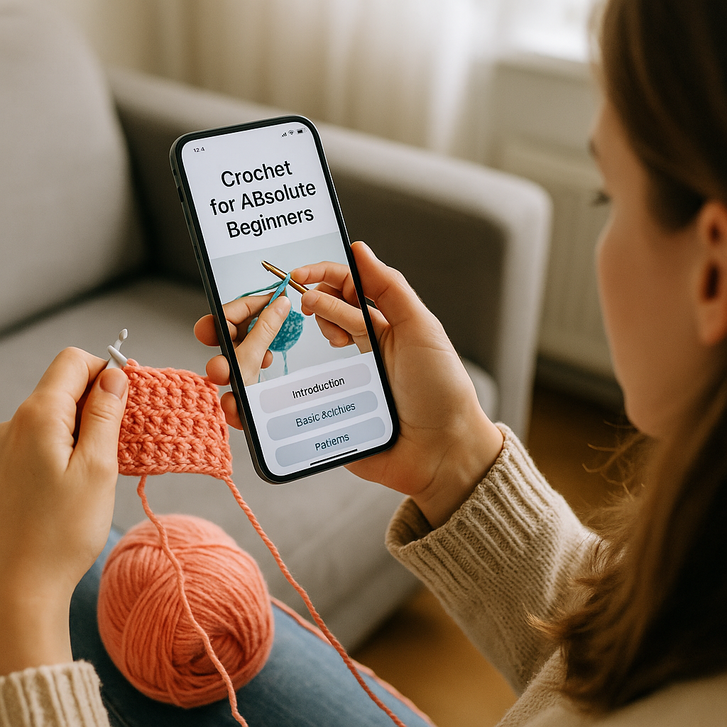 App para Aprender Crochê do Zero!