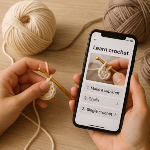 Aprenda Crochê do Zero com App Prático!