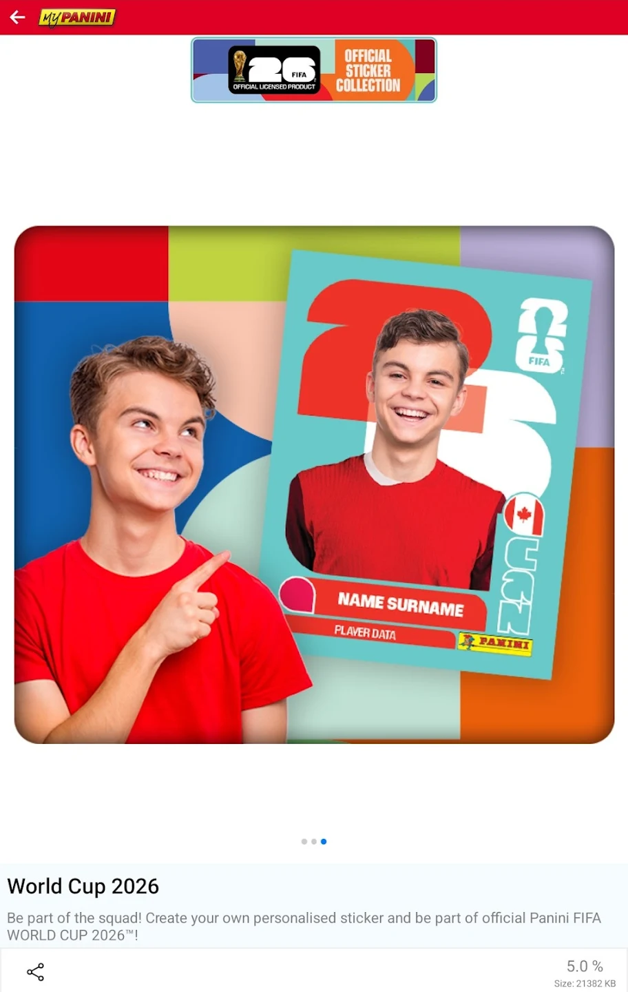 App grátis que transforma sua foto em figurinha da Copa