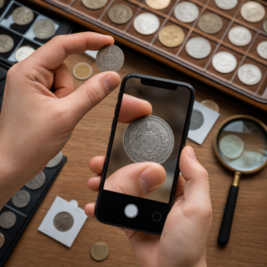 Identifique e avalie todas as moedas raras com a câmera do celular