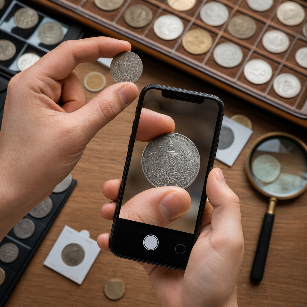 Identifique e avalie todas as moedas raras com a câmera do celular
