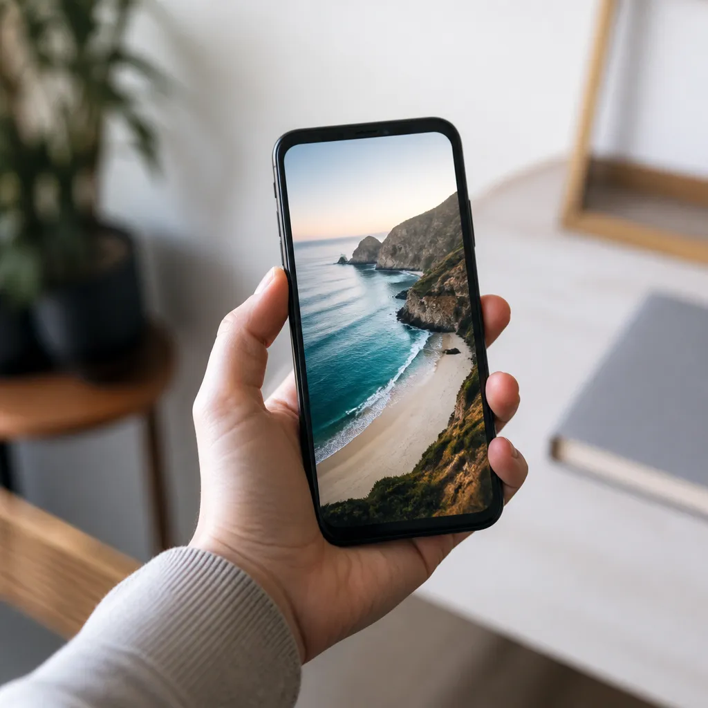 Como Customizar a foto de fundo do Celular