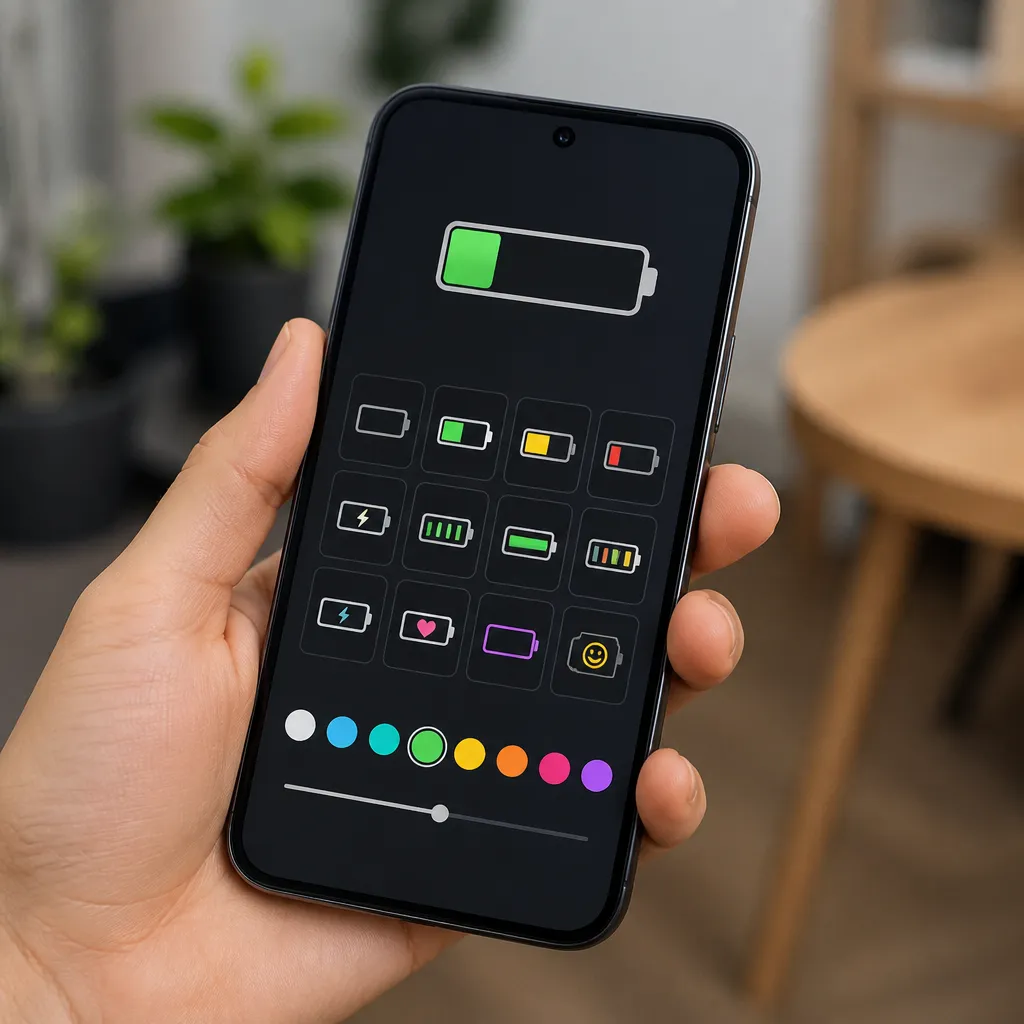 Como Customizar o Ícone de Bateria do Celular